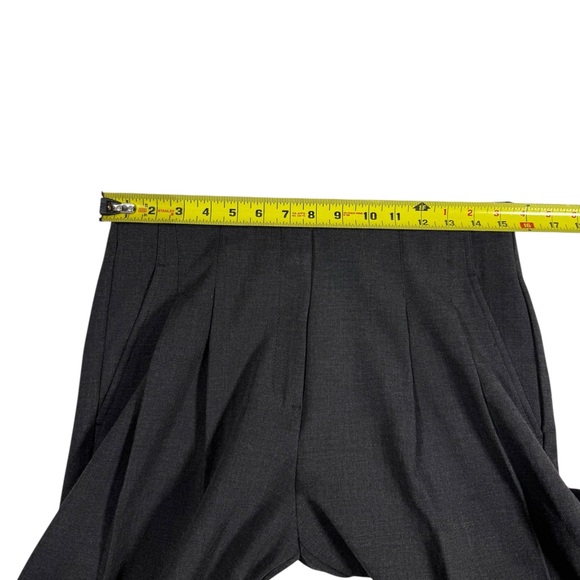 Chico’s Pleated Trouser Pants Sz 8 Gray Wide Leg Career High Rise Business NWT - Picture 3 of 9